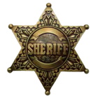 Grtelschnalle Sheriffstern