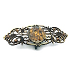 Design Grtelschnalle altmessing mit Stein