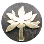 Design-Gürtelschnalle Goldener Lotus
