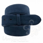 Ledergrtel Mellow Nubuk - blau